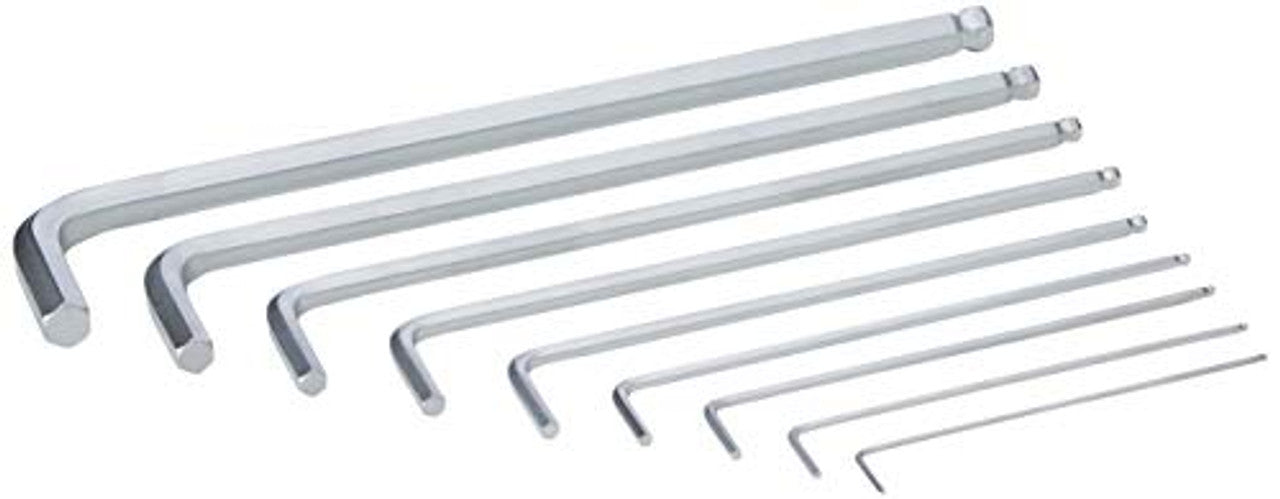 Wera 05073391001 Hexagon 950 PKL/9 SB L-Key Set, BlackLaser, Ballpoint Hex Key Wera