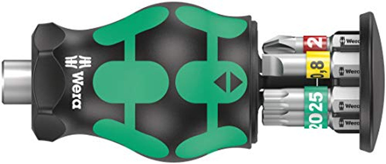 Wera 05008873001 Kraftform Kompakt Stubby Bit Holder, 6 Pieces Wera
