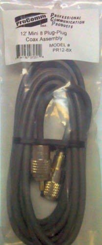 Procomm PR12-8X 12 ft. Mini 8 Plug Coaxial Cable Assembly ProComm