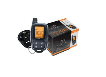 Avital 3305L 2-Way LCD Security System with 4-Button LCD Remote with Gravity Magnet Phone Holder Bundle Avital