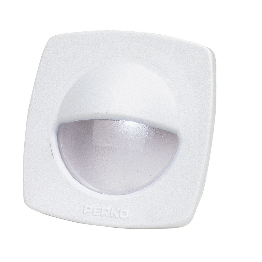 Perko 1074DP2WHT LED Utility Light w/Snap-On Front Cover - White Perko