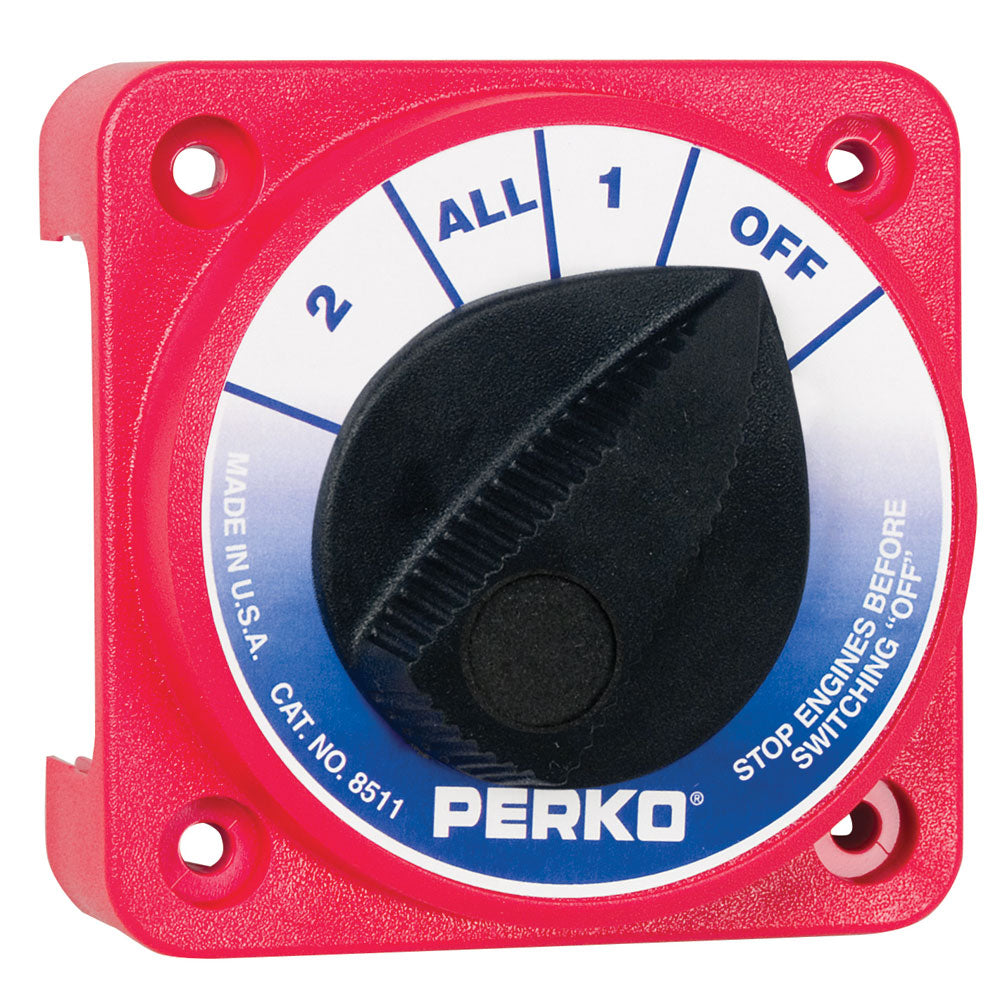 Perko 8511DP Compact Medium Duty Battery Selector Switch w/o Key Lock Perko