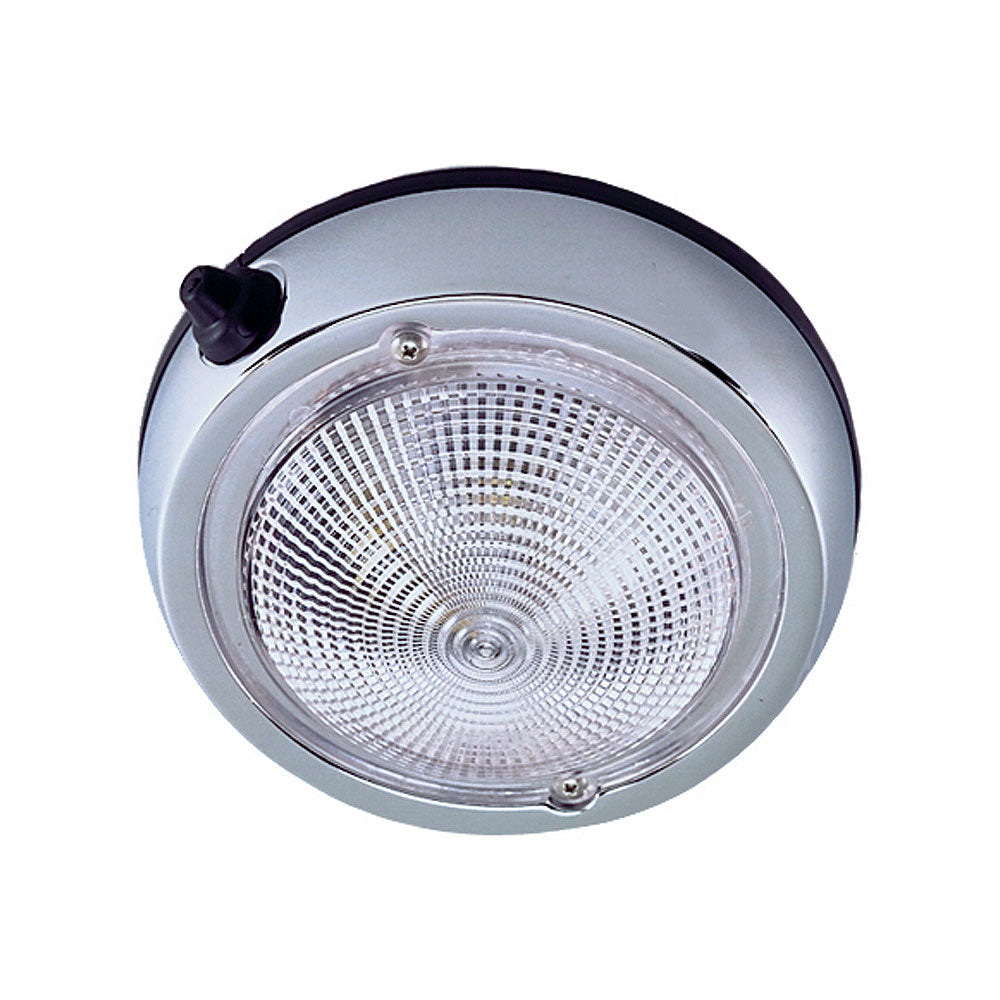 Perko 0300DP2CHR Surface Mount Dome Light - 6" O.D.(5" Lens) - Chrome Plated Perko
