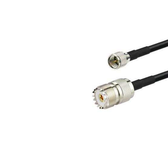Procomm 3MMUFPL - ProComm 3' RG8X Coax with Mini-UHF Male To SO239 (3MMUFPL) Procomm