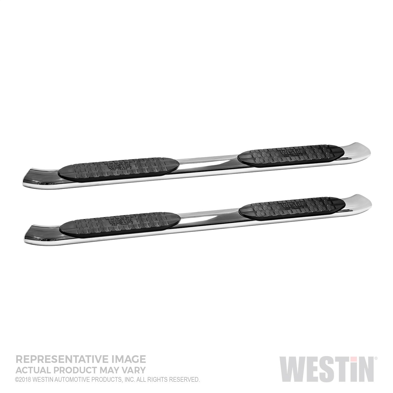 Westin 21-54130 PRO TRAXX 5 Oval Nerf Bars Polished Stainless Steel Westin