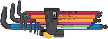 Wera 05022640001 950/9 Hex-Plus Multicolour Imperial 2 L-Key Set, Imperial Wera