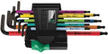 Wera 05073599001 967/9 TX Multicolor L-Key Set for Tamper-Proof Torx Screws, 9pc Wera