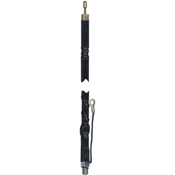 Wilson Antennas 305-480 Tunable 2-Foot Silver Load FGT Series Fiberglass Tip AM|FM CB Antenna 400W SWR Fine-Tuning, Static-Reducing Cap, AM|FM Ready, Black Wilson