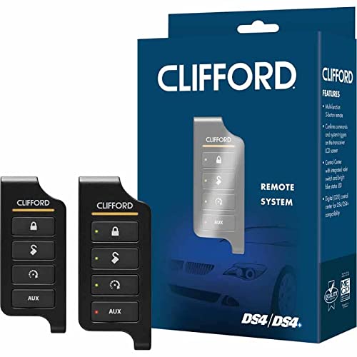 Clifford D9857X 2 Way 5 Button LED Remote Start RF Kit Compatible with DS4/4+3/3+ DEI Security Clifford