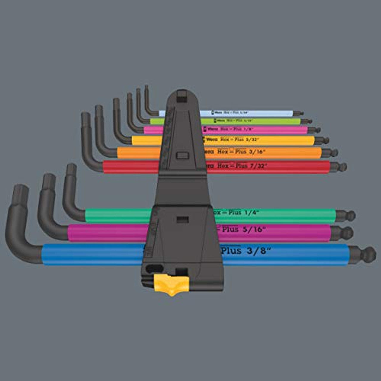 Wera 05022640001 950/9 Hex-Plus Multicolour Imperial 2 L-Key Set, Imperial Wera