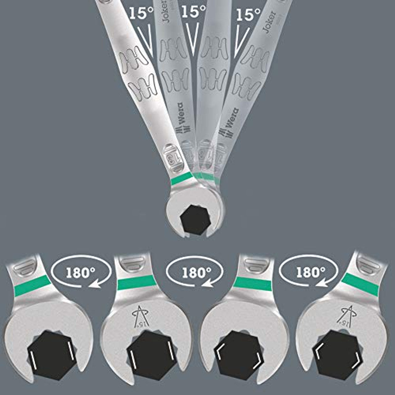 Wera 05020201001 6003 Joker combination wrench, 10 x 125 mm Wera