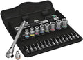 Wera 05004021001 8100 Sa 11 Zyklop Metal Ratchet Set Imperial 1/4 Wera