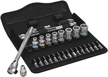Wera 05004021001 8100 Sa 11 Zyklop Metal Ratchet Set Imperial 1/4 Wera