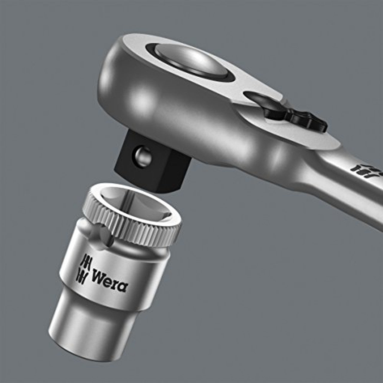 Wera 05004034001 8004 B Zyklop Metal Ratchet with Switch Lever and 3/8" Drive Wera
