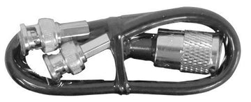 ProComm 1DHBN - ProComm 12 Inch Coax with PL259 to Dual Male BNC Adapter (1DHBN) ProComm