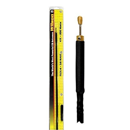 Wilson Antenna 305-4FD FLEX4 4ft 200-Watt CB Radio Flexible Fiberglass Antenna (Black) Wilson Francis Astatic
