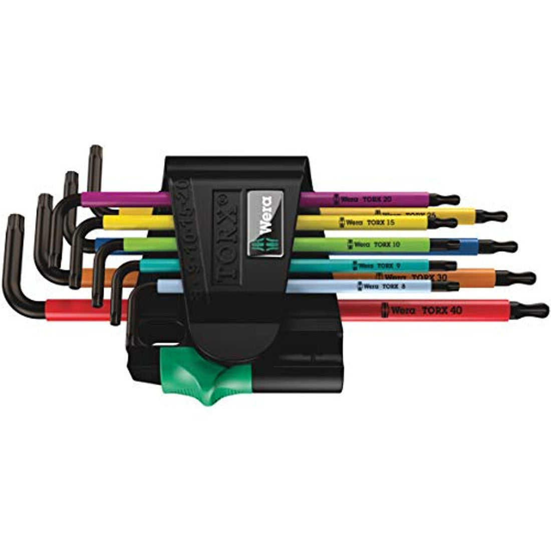 Wera 05024335001 967 Spkl/9 Torx Multicolor L-Key Set, Tampor Proof Wera