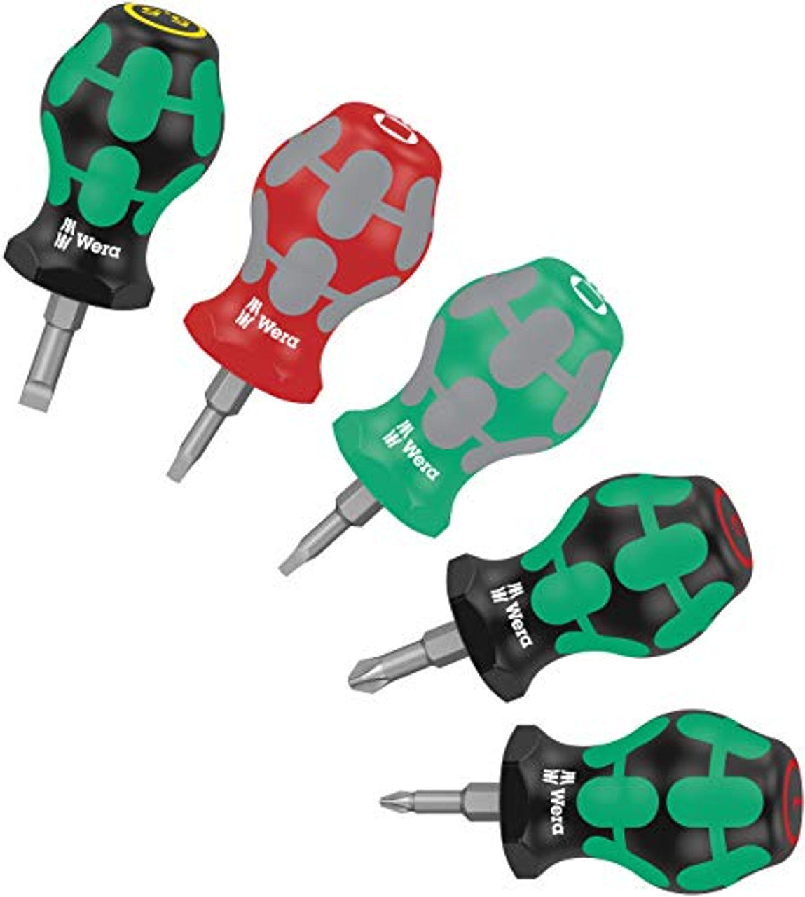 Wera 05008872001 Stubby Set 3 Screwdriver Set, 5 Pieces Wera