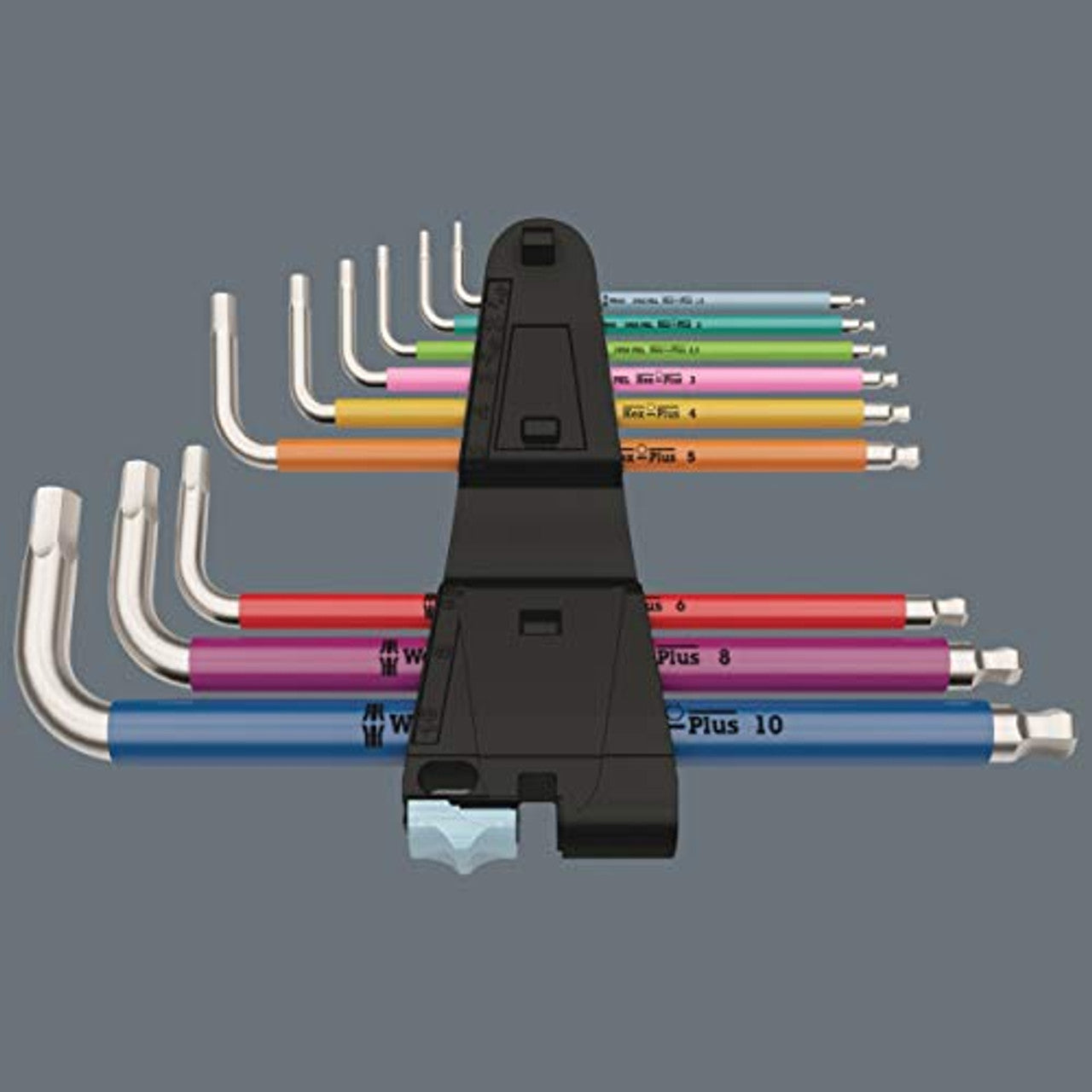 Wera 05022669001 L-Key Set 3950 Spkl/9 SM Metric of Stainless Steel,MULTI Wera