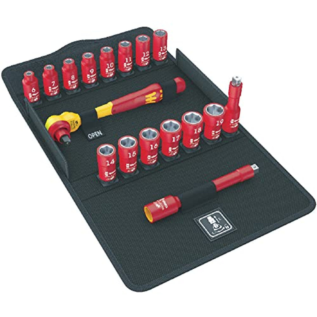 Wera 05004970001 8100 SB VDE 1 Zyklop Ratchet set, insulated, switch lever Wera