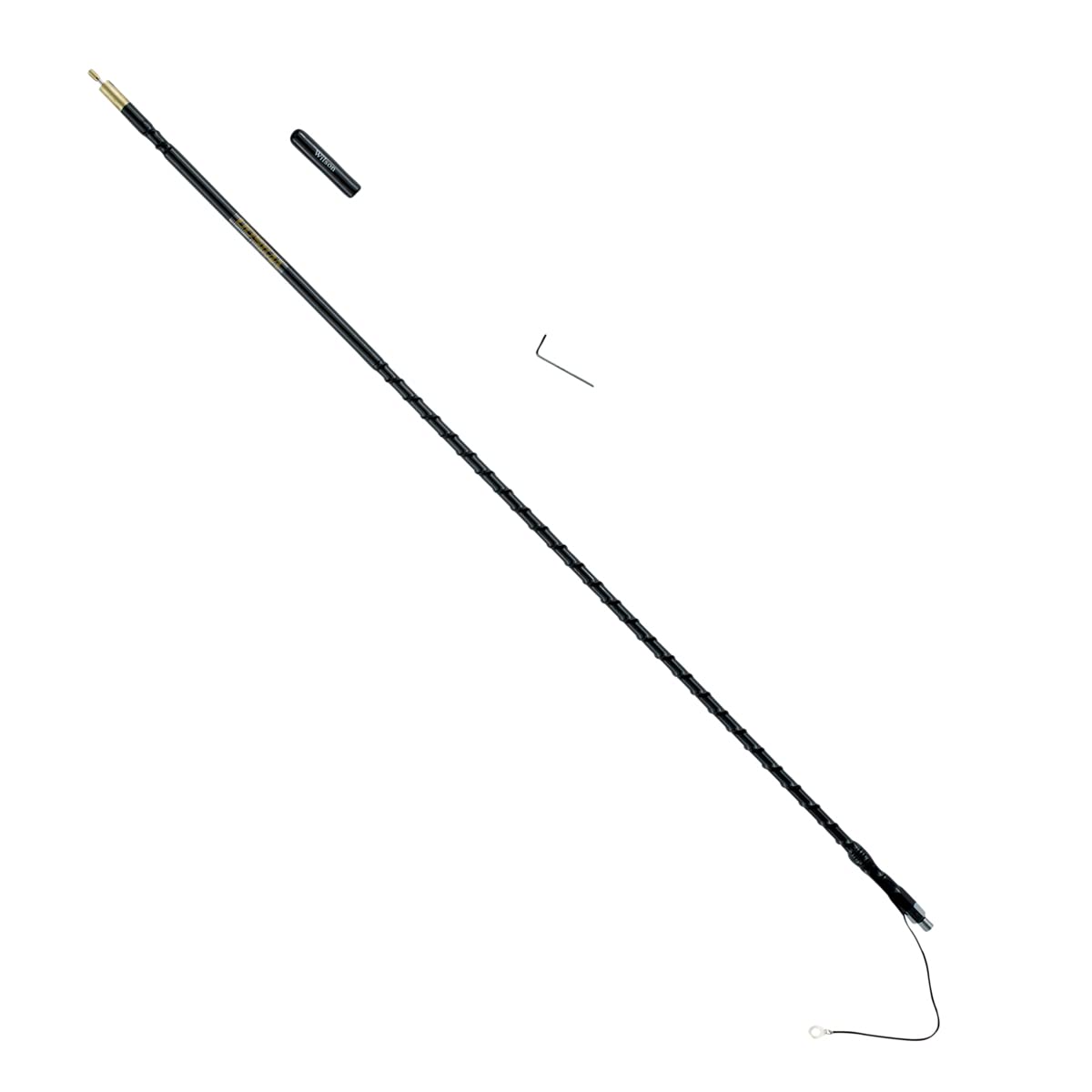 Wilson Antennas 305-483 CB Antenna Silver Load FGT Series 3FT Fiberglass Whip Antenna AM|FM Ready-Black Wilson