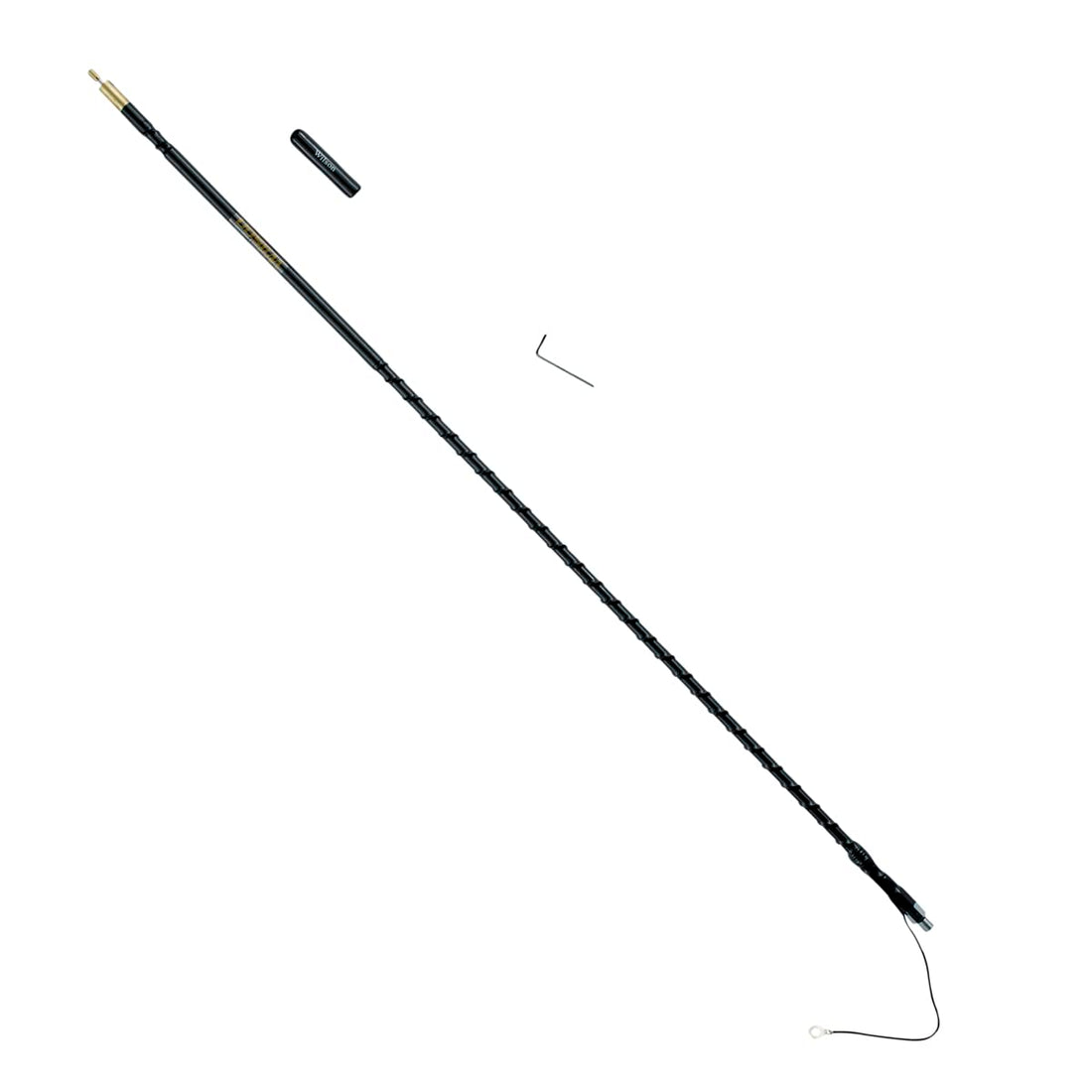 Wilson Antennas 305-483 CB Antenna Silver Load FGT Series 3FT Fiberglass Whip Antenna AM|FM Ready-Black Wilson