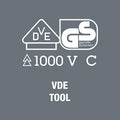 Wera 05136022001 Kraftform 100 is/7 VDE Screwdriver Set, Set #2, 6 Piece Set Wera