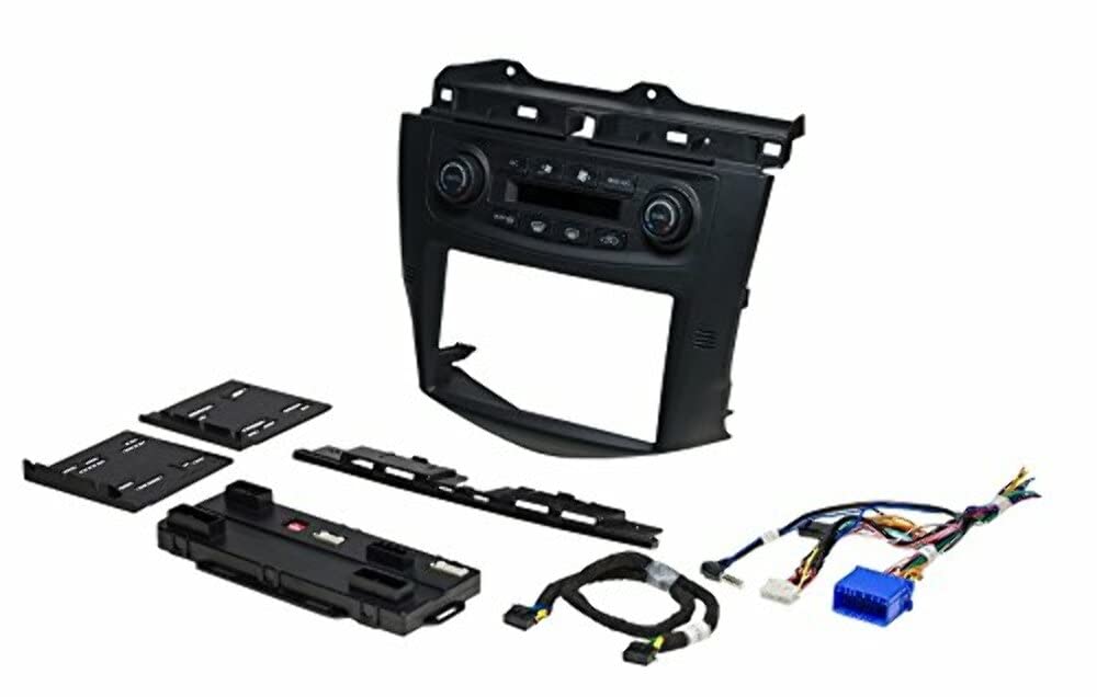 PAC RPK4-HD1101 Dash and Wiring Kit fits select 2003-2007 Honda Accord vehicles — single- or double-DIN radios (Black) Pac Audio