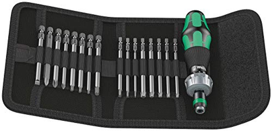 Wera 05051041001 Kraftform Kompakt 60 RA Ratcheting Screwdriver Set, 17-Piece Wera