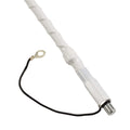 Wilson Antennas 305-485 CB Antenna Silver Load FGT Series 3'Fiberglass Whip Antenna, AM|FM Ready, White Wilson