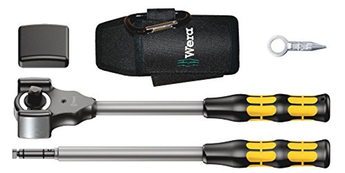 Wera 05133862001 8002 C 1/2 Koloss Ratchet Set with Pouch and Exte Wera