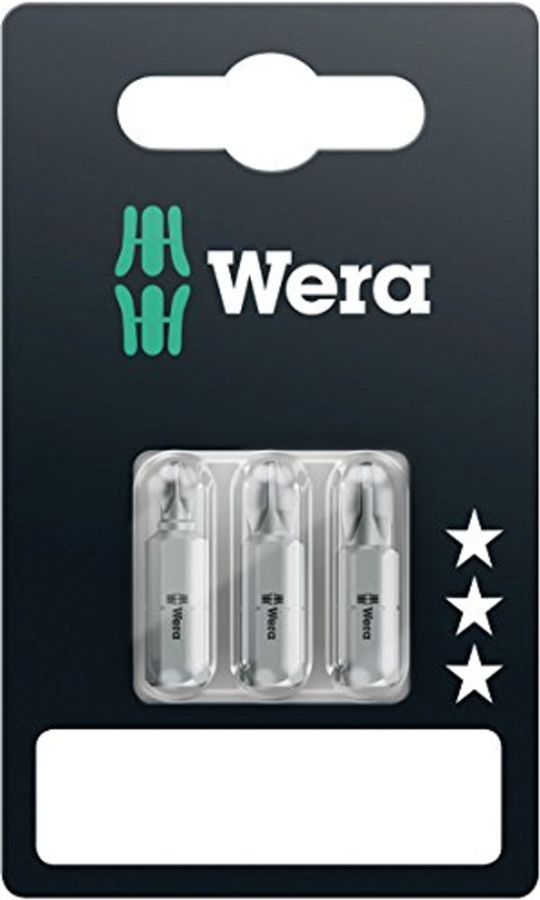 Wera 05073307001 1 851/1 Z Set  Metal Screwdriver Bit, Phillips 1 x PH1, PH2 Wera