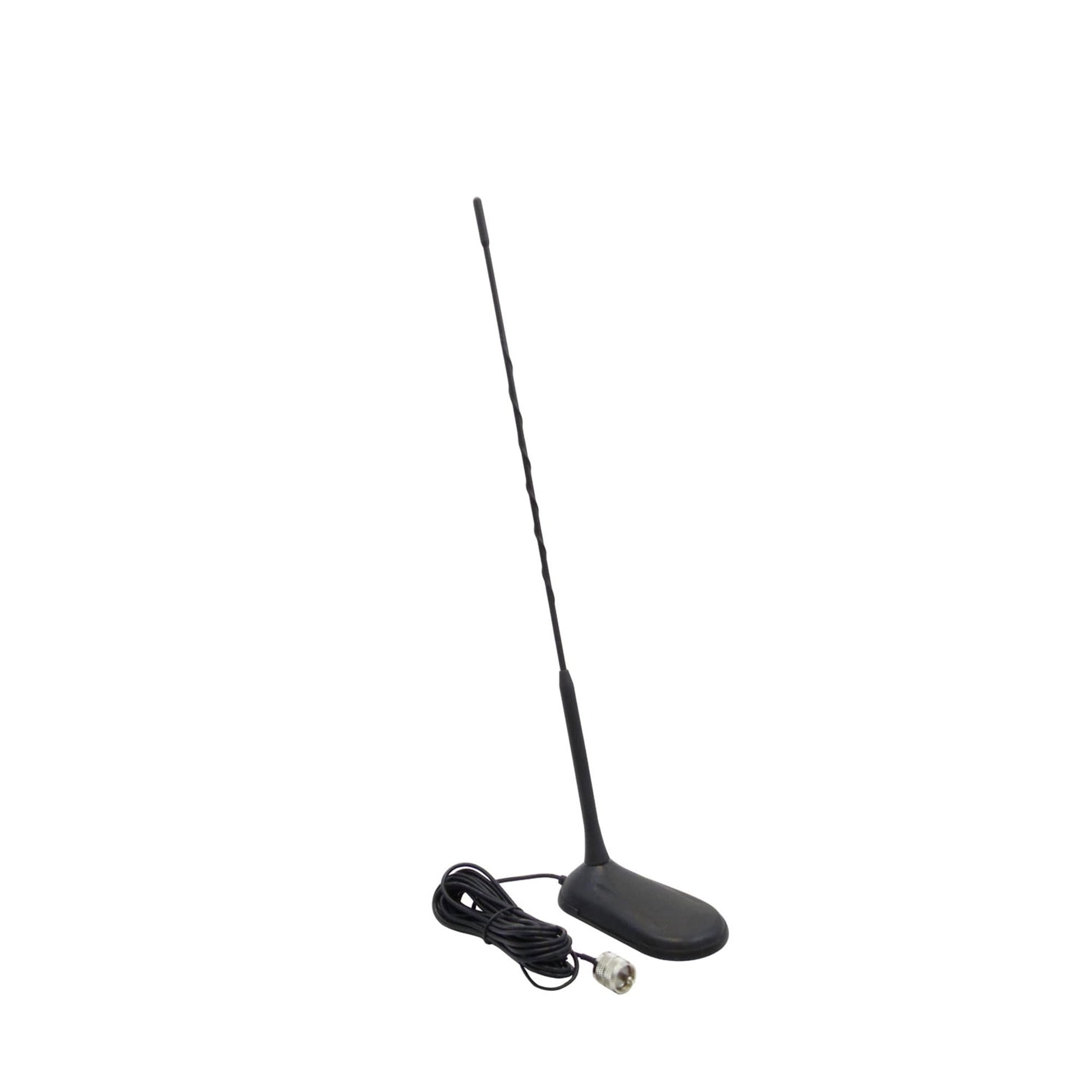 KALIBUR - KMAG2 18" Tall Low Profile Magnetic Mount CB Antenna with Built-in Shock Spring, 18' Coax Cable & Connector Kalibur