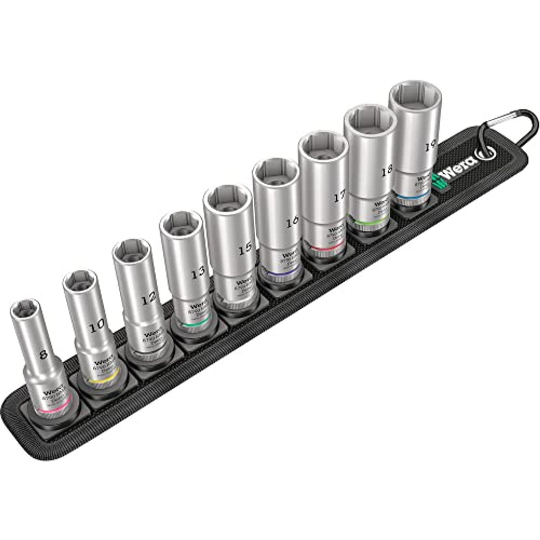 Wera 05004545001 Belt B Deep 1 socket set, 3/8" drive, 9 pieces Wera
