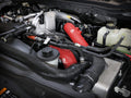 aFe Power 46-20684-R BladeRunner Aluminum Hot and Cold Charge Pipe Kit Red (Ford Diesel Trucks 23-24 V8-6.7L (td) High Output) Husky Liners