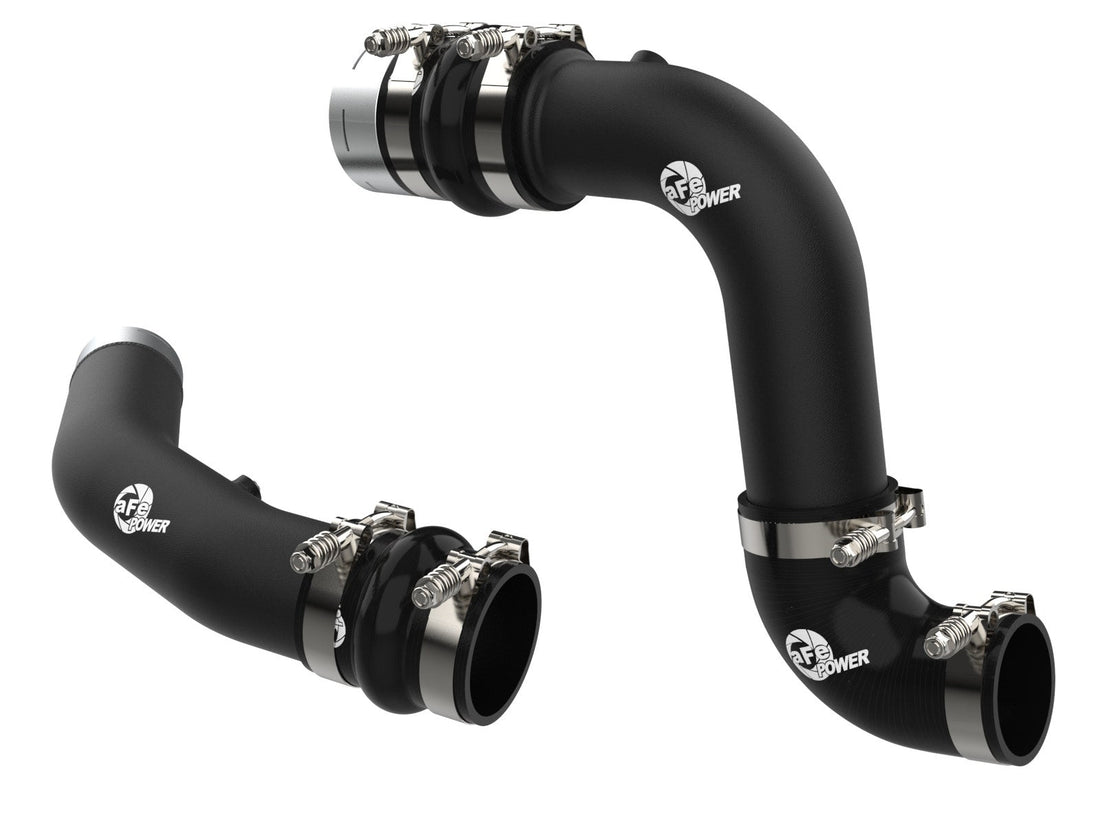 aFe Power 46-20734-B BladeRunner Aluminum Hot and Cold Charge Pipe Kit Black (Ford Diesel Trucks 23-24 V8-6.7L (td)) Husky Liners
