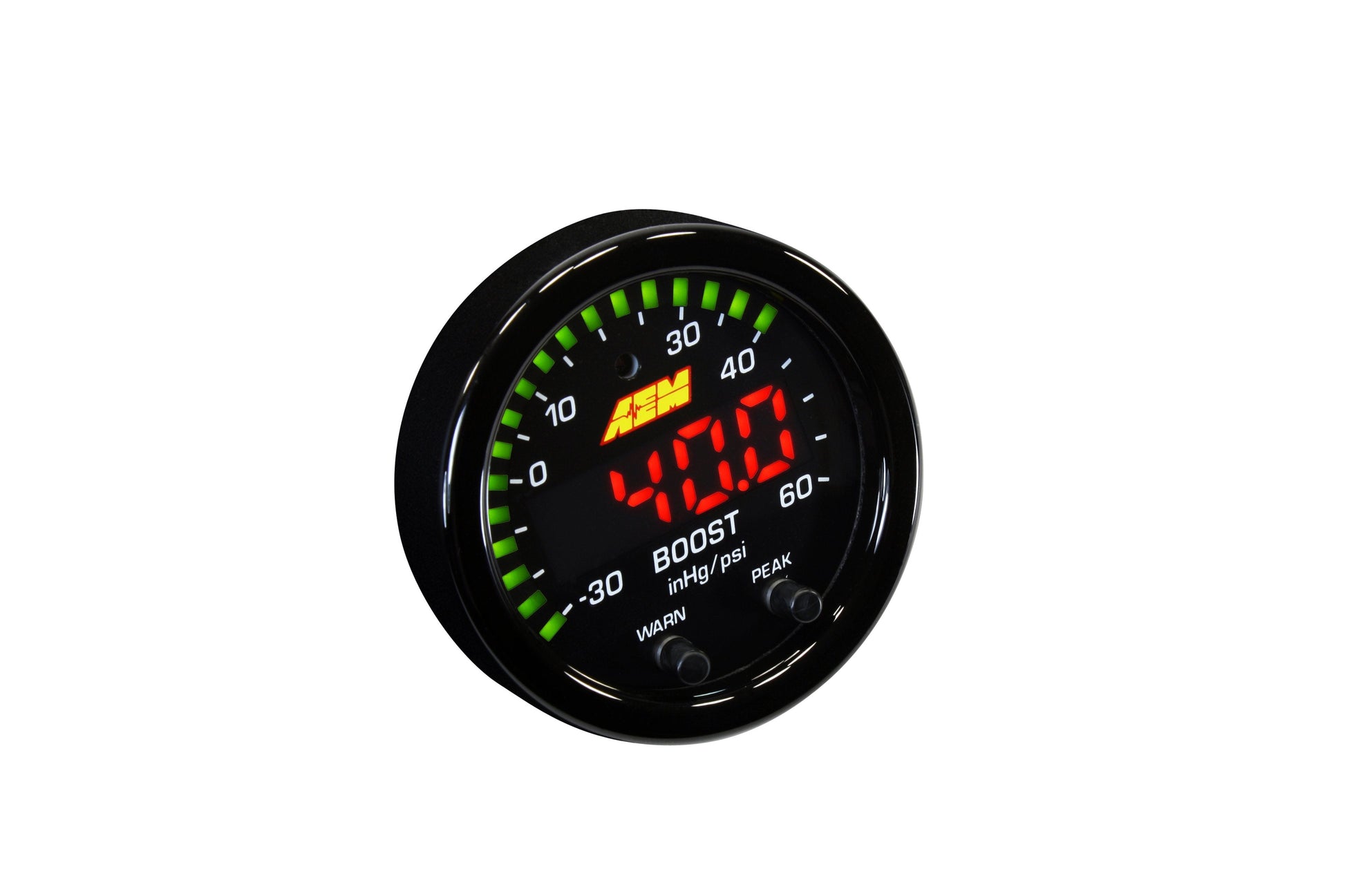 AEM Electronics 30-0308 AEM X-Series Boost Pressure Gauge Kit 30 in/hg to 60 PSI AEM