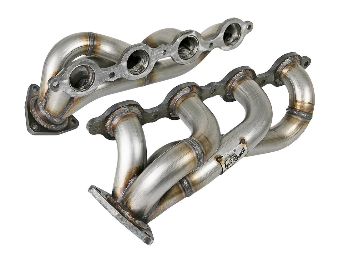 aFe Power 48-34134 Twisted Steel 304 Stainless Steel Headers (GM Silverado/Sierra 1500 19-24 V8-5.3L/6.2L) Husky Liners