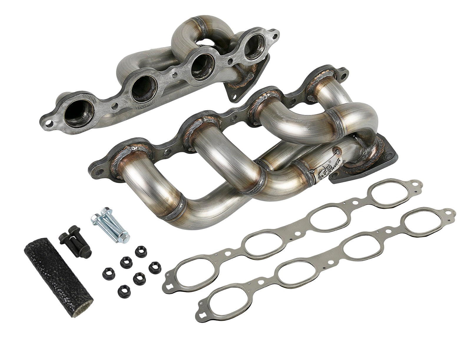 aFe Power 48-34134 Twisted Steel 304 Stainless Steel Headers (GM Silverado/Sierra 1500 19-24 V8-5.3L/6.2L) Husky Liners