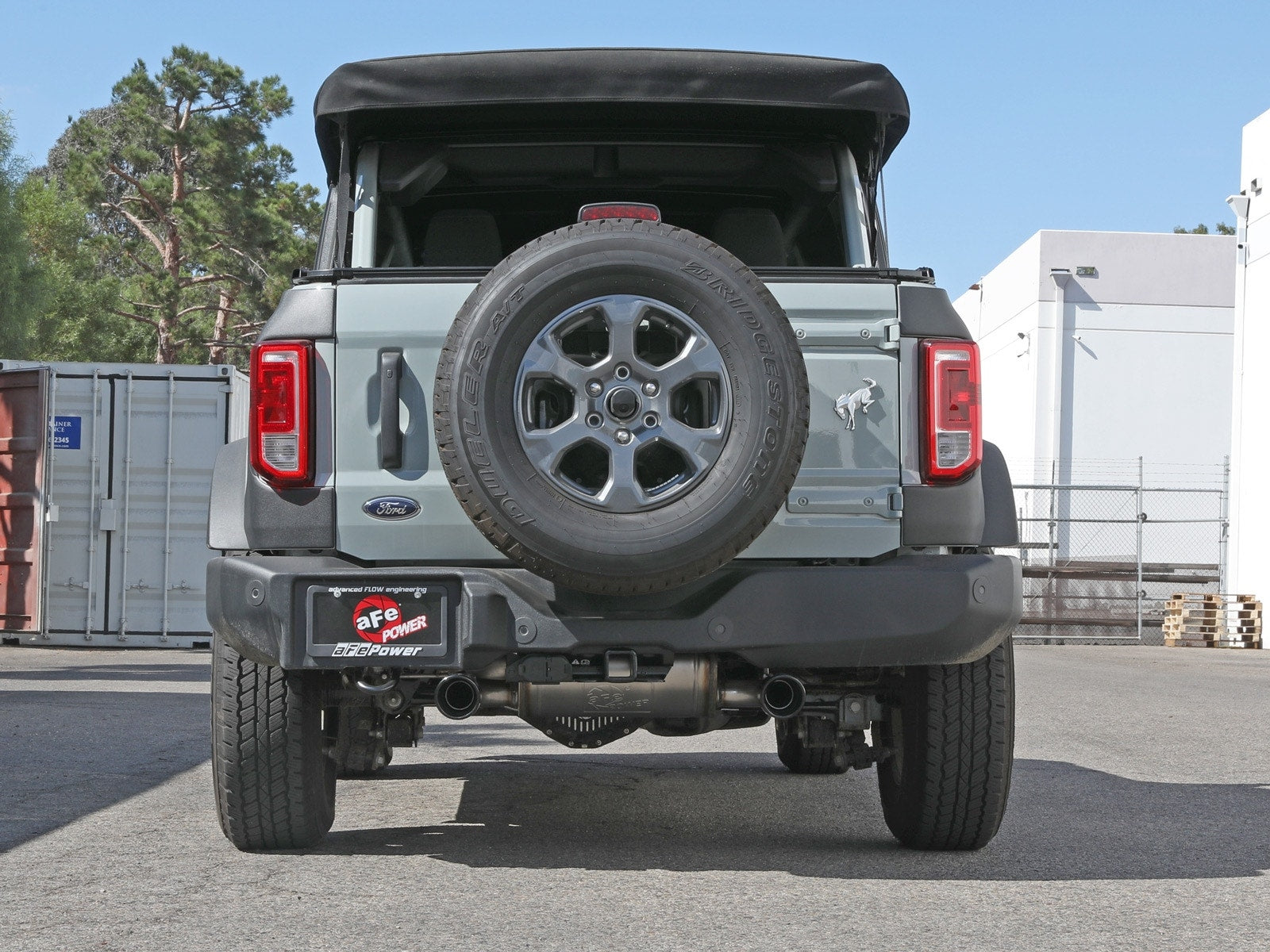aFe Power 49-33138-B Vulcan Series 3 IN to 2-1/2 IN 304 Stainless Steel Cat-Back Exhaust System w/ Black Tip (Ford Bronco 21-24 L4-2.3L (t)/V6-2.7L (tt)) aFe Power