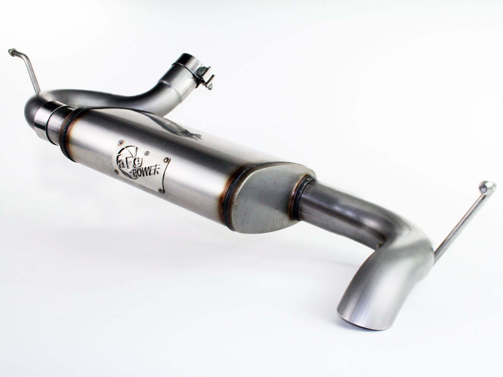 aFe Power 49-46219 MACH Force-Xp 2-1/2" 409 Stainless Steel Axle-Back Exhaust System (Jeep Wrangler (JK) 07-18 V6-3.6/3.8L) Husky Liners