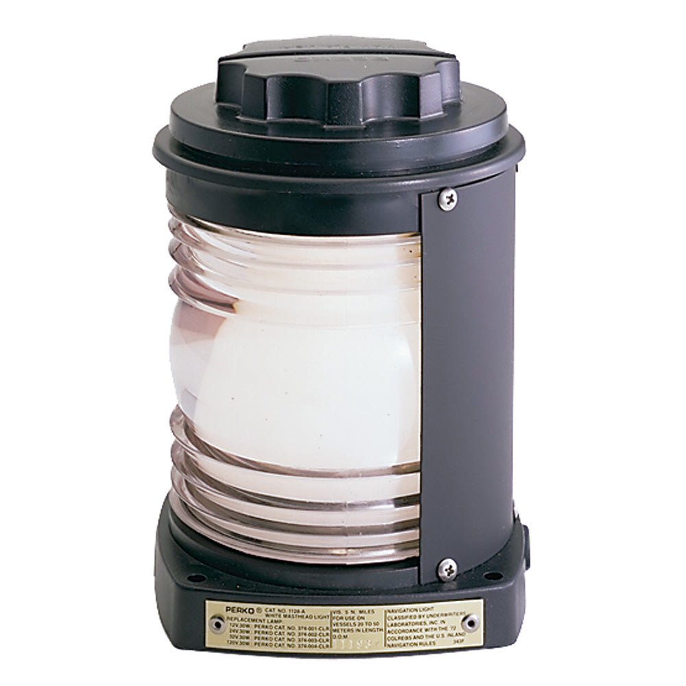 Perko 1128A00BLK Masthead Light - Black Plastic, White Lens Perko