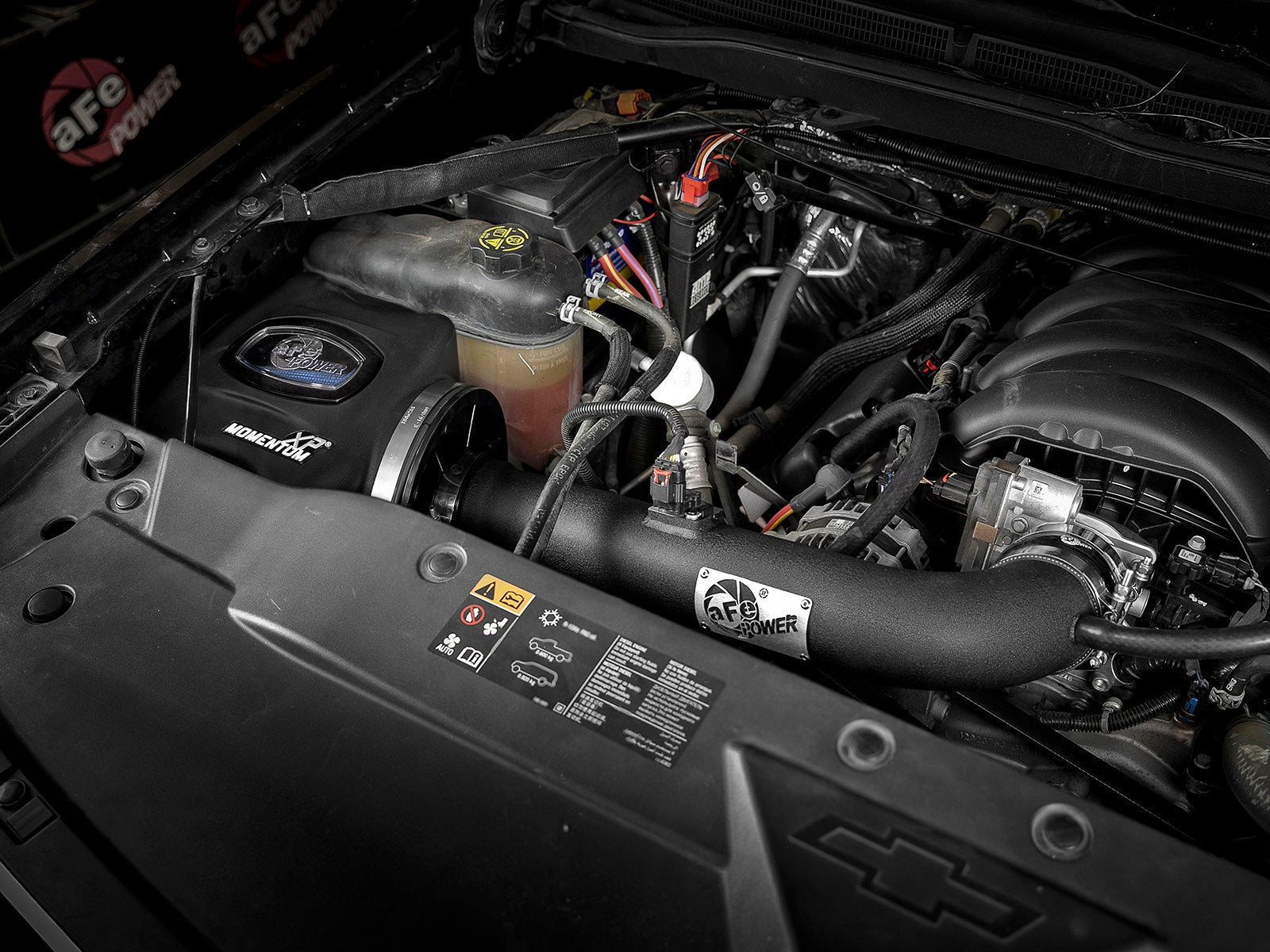 aFe Power 50-30028R Momentum XP Cold Air Intake System - Black w/Pro 5R Filter Media (GM Silverado/Sierra 1500 14-19/ 
Tahoe/Suburban/Yukon/XL/Escalade 
15-20 V8-5.3L/6.2L) American Autowire