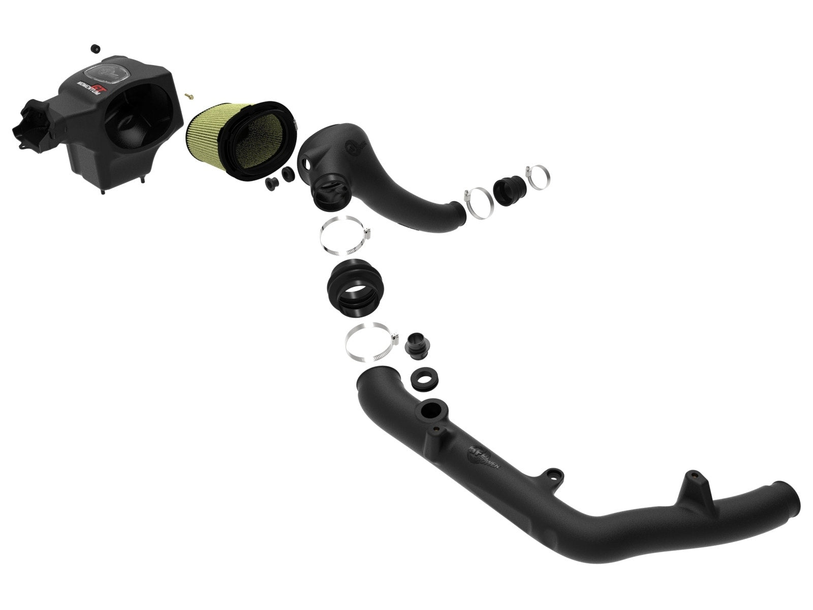aFe Power 50-70081G Momentum GT Cold Air Intake System w/ Pro GUARD7 Filter (Ford Bronco 21-24 V6-2.7L (tt)) aFe Power