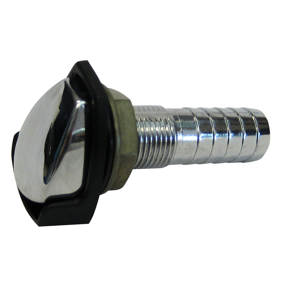 Perko 0506DP4CHR Gas Tank Vent w/Splash Guard - Chrome Plated Zinc - ⅝" Hose Perko