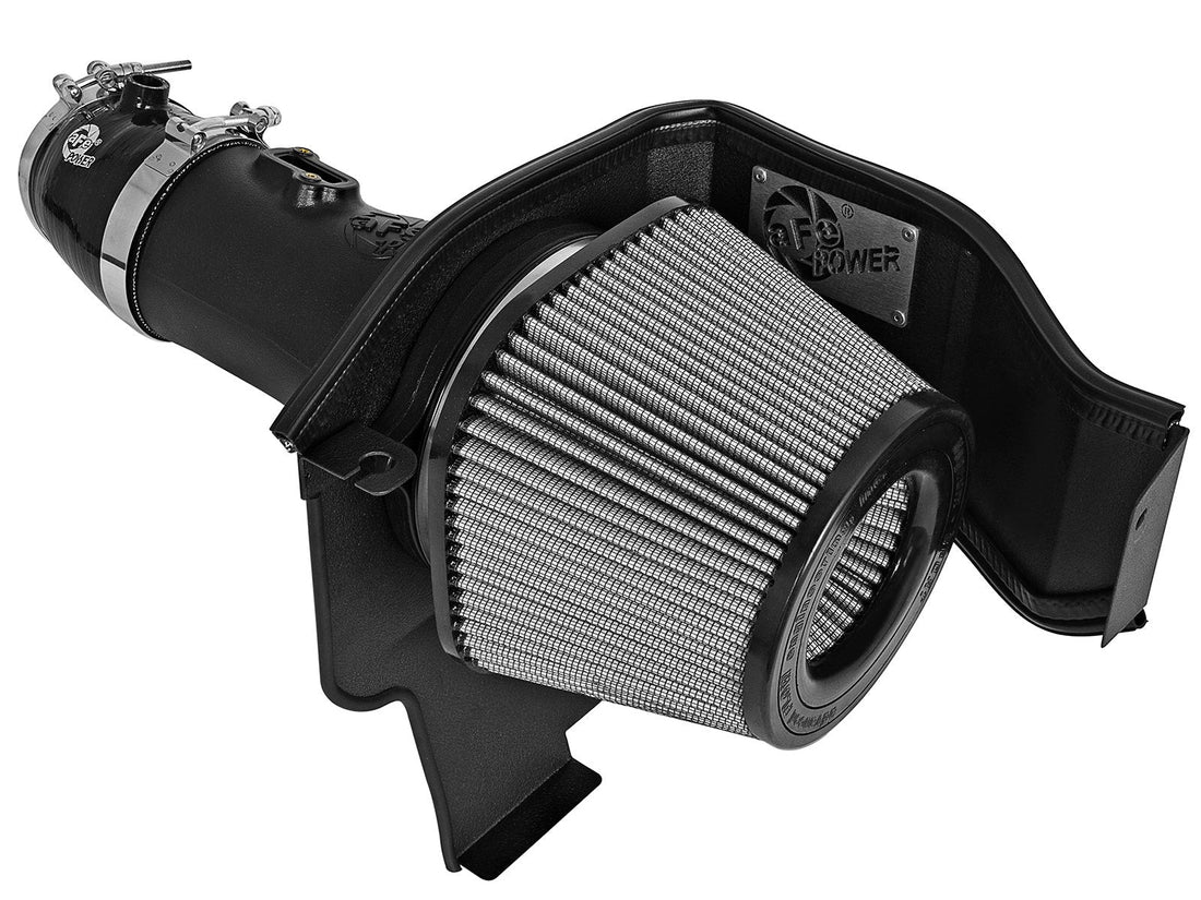aFe Power 51-12802 Magnum FORCE Stage-2 Cold Air Intake System w/Pro DRY S Filter (Dodge Challenger/Charger SRT Hellcat 15-16 V8-6.2L (sc)) Afe Power