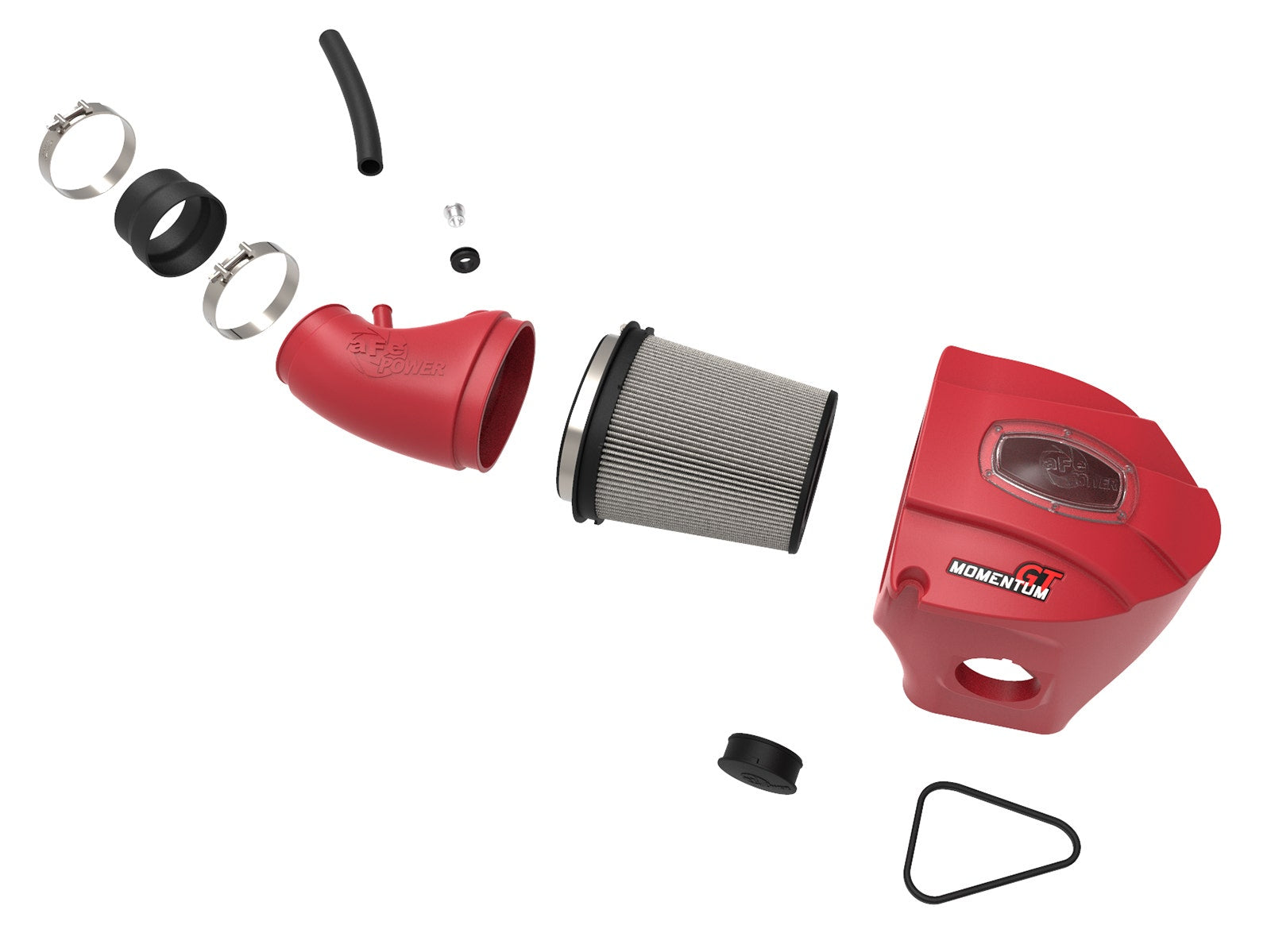 aFe Power 51-72203-R Momentum GT Red Edition Cold Air Intake System w/ Pro DRY S Filter (Dodge Challenger/Charger/Chrysler 300 SRT8/SRT 11-23 V8-6.4L HEMI) aFe Power