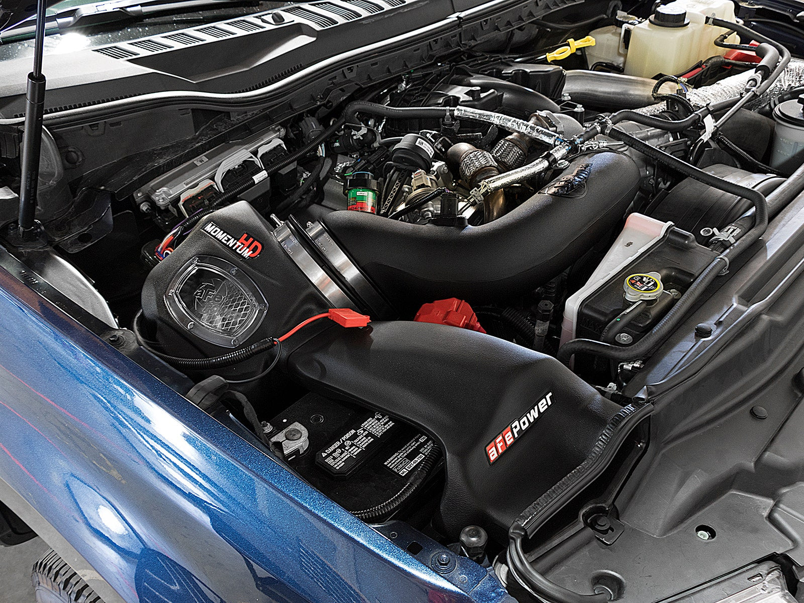 aFe Power 51-73006 Momentum HD Cold Air Intake System w/Pro DRY S Filter Media (Ford Diesel Trucks 17-19 V8-6.7L (td)) Afe Power