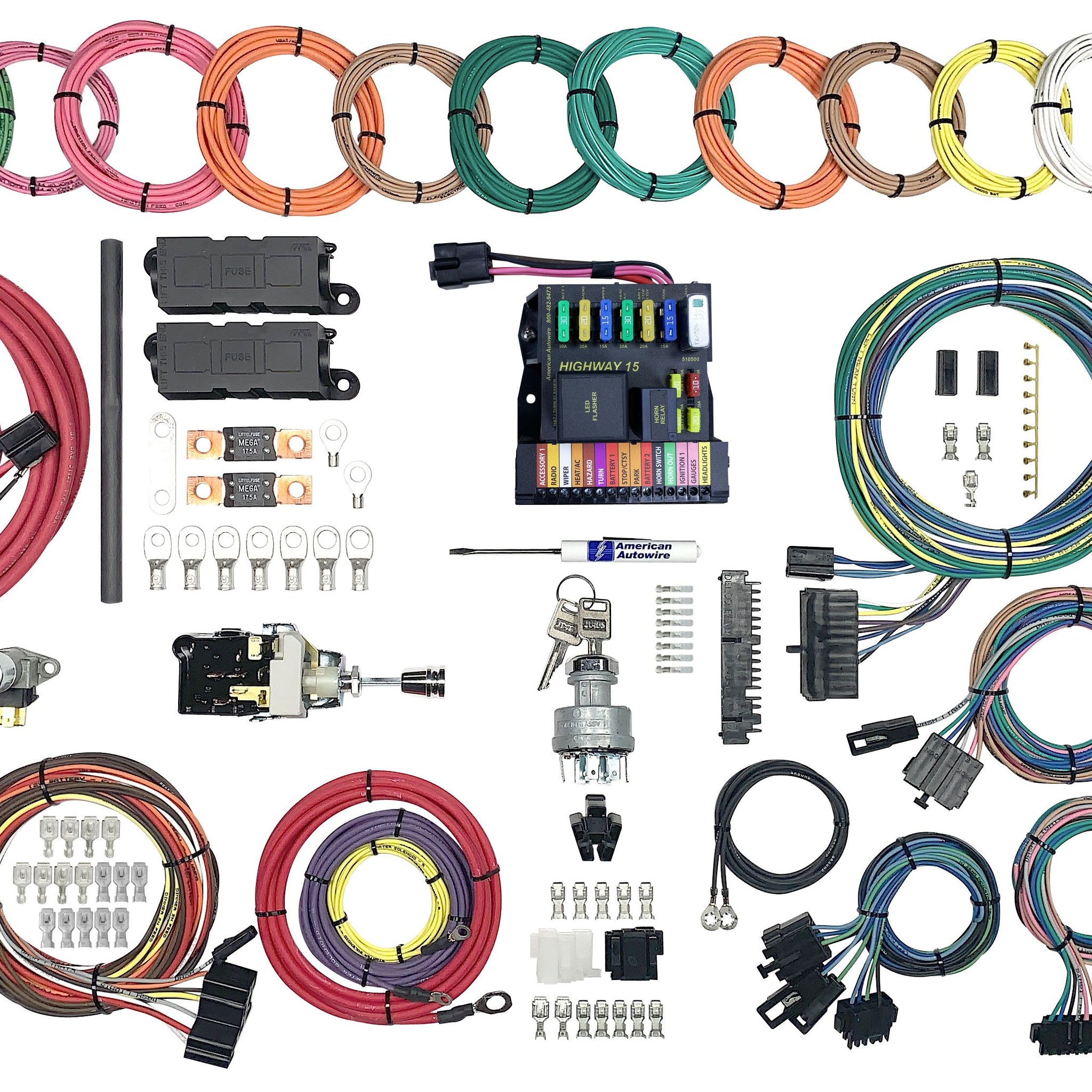 American Autowire  510825 Highway 15 Plus Universal Wiring System American Autowire