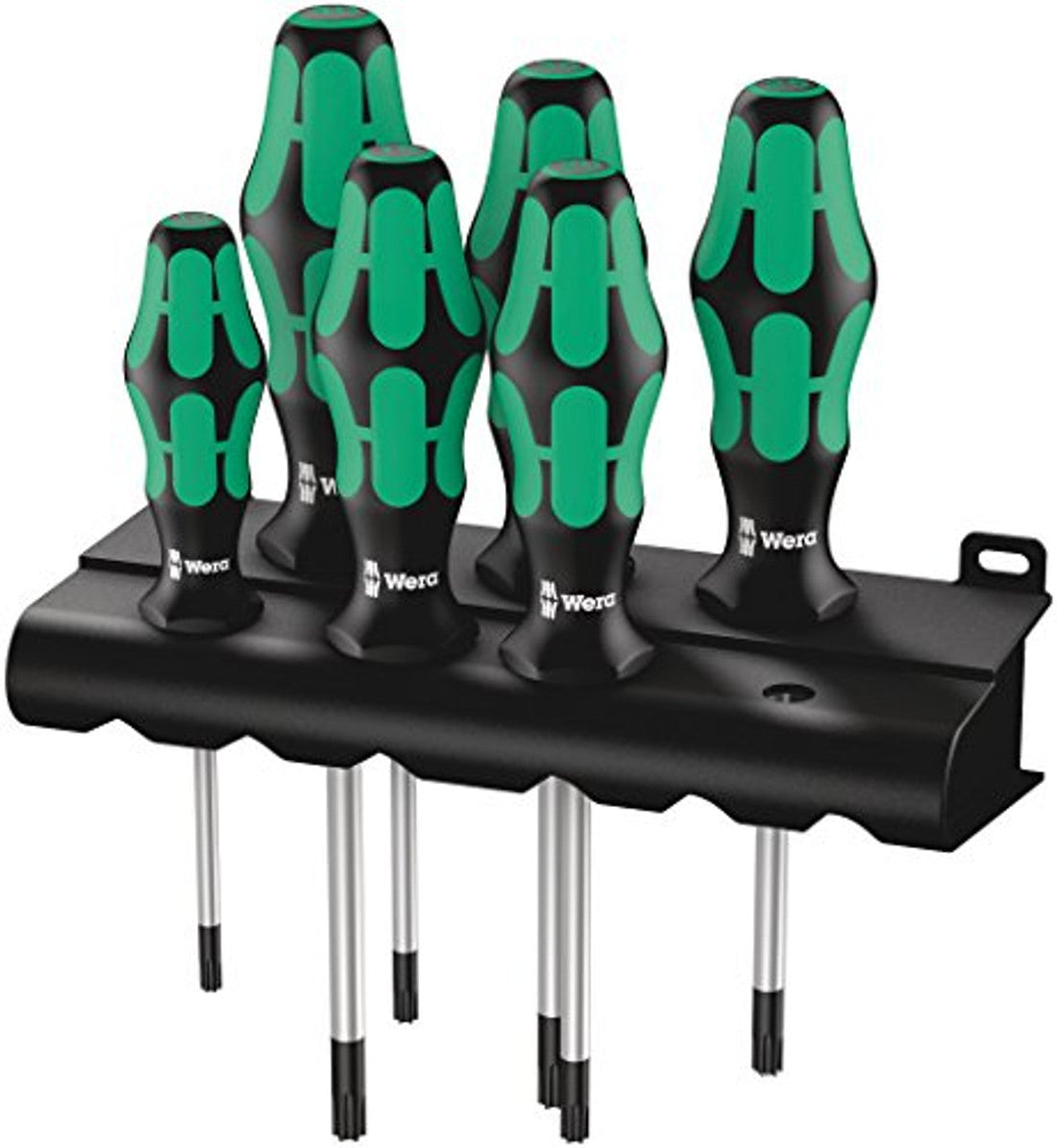 Wera 05028062001 Kraftform Plus 367/6 Torx Screwdriver Set and Rack, 6-Piece Wera